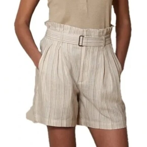BANANA REPUBLIC Linen Blend Paperbag Short Size 16 - Picture 1 of 7